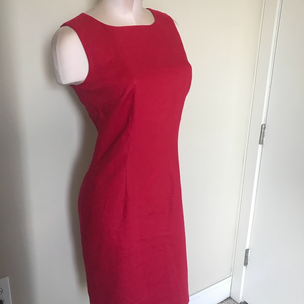 Talbots Red Sheath Dress - Picture 5 of 6